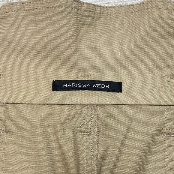 Marissa Webb Gia Belted Paperbag Trousers in Sandshell - Picture 5 of 8